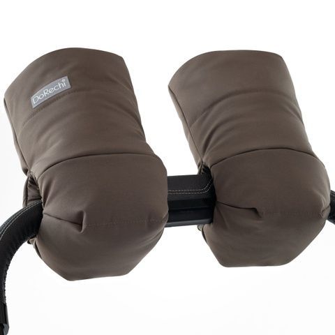Handmuffs with fleece Chocolate