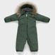 Winter waterproof snowsuit Apollo Green faux fur trim