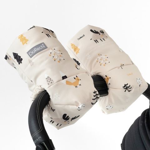 Handmuffs with fleece Winter Meadow