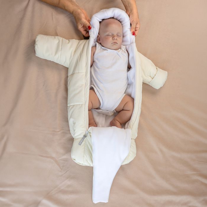 Baby snowsuit/sleeping bag Discovery Milk 2083 foto