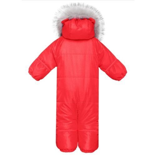 Baby snowsuit/sleeping bag with fur trim Discovery Red - DoRechi